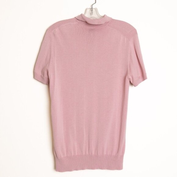 Ben Sherman Short Sleeve Polo Shirt Light Pink Preppy Cotton Knitted Small - Picture 3 of 13